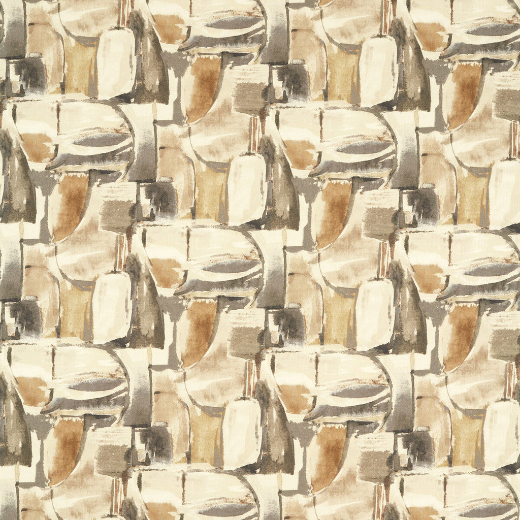 Samples and Purchasing available for Figura - Linen/Charcoal Grey By Clarke And Clarke | Clarke & Clarke Vivido | Abstract Multipurpose Print at Designer Wallcoverings and Fabrics