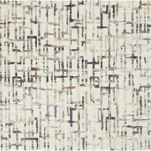 Quadrata - Ivory Brown By Clarke And Clarke | Clarke & Clarke Vivido |Abstract  Upholstery Velvet