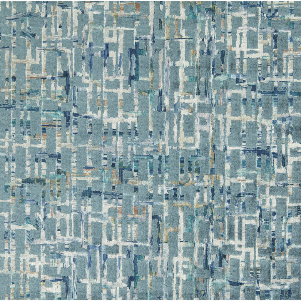 Samples and Purchasing available for Quadrata - Teal/Mineral Teal By Clarke And Clarke | Clarke & Clarke Vivido |Abstract  Upholstery Velvet at Designer Wallcoverings and Fabrics