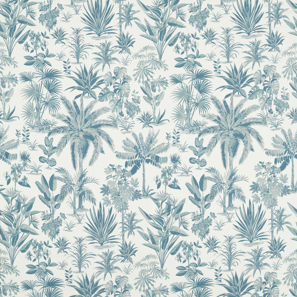 Malindi - Mineral Teal By Clarke And Clarke | Clarke & Clarke Breegan Jane | Botanical & Floral Drapery