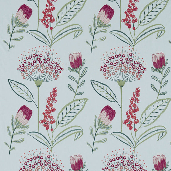 Protini - Mineral Red By Clarke And Clarke | Clarke & Clarke Breegan Jane | Botanical & Floral Drapery Embroidery
