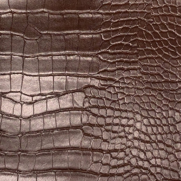 Le Embossed Croc Vista | Vegan Leather |  Java Brown