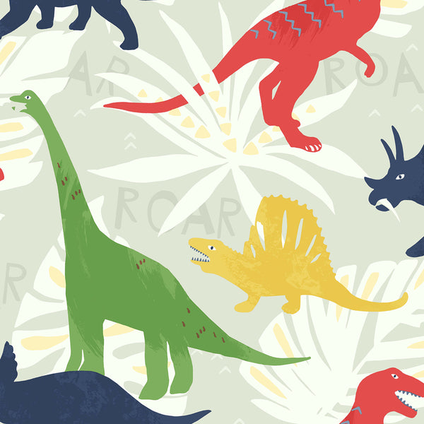 Malibu Pack Party Wallpaper - Kids/Nursery Animal Print - Multicolored | Malibu Wallpaper