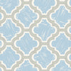 Malibu Racetrack Ogee Wallpaper - Kids/Nursery Ogee - Lime Green and Powder Blue | Malibu Wallpaper