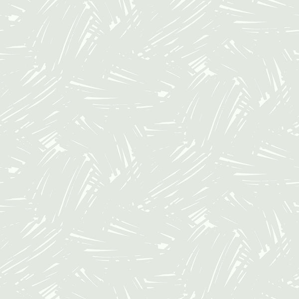 Turf Brushstroke Kids/Nursery Abstract - Light Gray and White | Architectural Wallcoverings