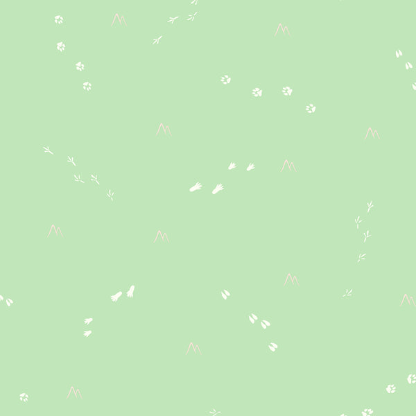 Follow the Leader Kids/Nursery Abstract - Mint and White | Architectural Wallcoverings