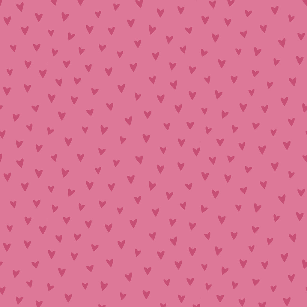 Malibu Sparkle Heart Wallpaper - Kids/Nursery Polka Dots - Hot Pink Glitter | Malibu Wallpaper