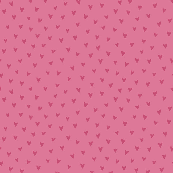 Malibu Sparkle Heart Wallpaper - Kids/Nursery Polka Dots - Hot Pink Glitter | Malibu Wallpaper
