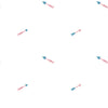 Malibu Hearts and Darts Wallpaper - Kids/Nursery Illustration - Cerulean and Crimson | Malibu Wallpaper