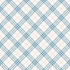 Malibu Diagonal Plaid Wallpaper - Kids/Nursery Plaid - Cerulean and Crimson | Malibu Wallpaper