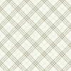 Malibu Diagonal Plaid Wallpaper - Kids/Nursery Plaid - Greige and Cerulean | Malibu Wallpaper