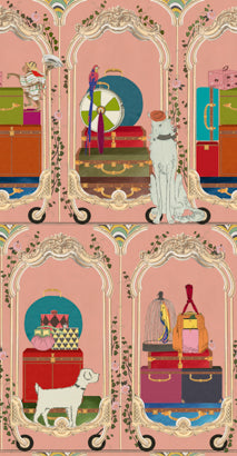 Fancy Trip Dusty - Pink Wallcovering | Mind the Gap
