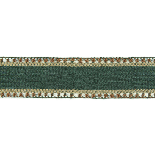 Irvine - Green Multi By Mulberry | Modern Country |  Trim Braid / Tape