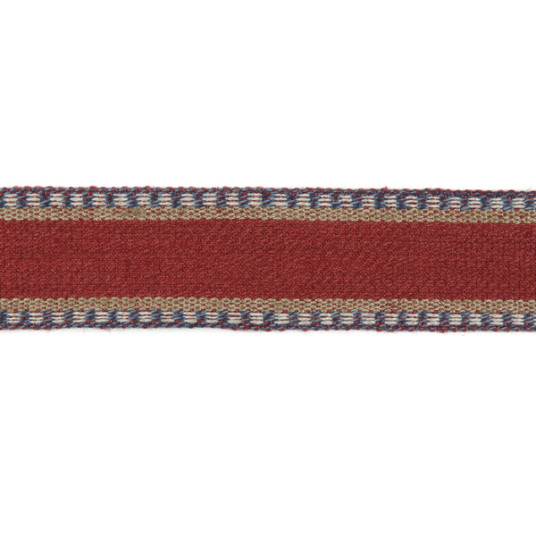 Irvine - Red Multi By Mulberry | Modern Country |  Trim Braid / Tape