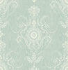 Malibu Colette Cameo Wallpaper - Country Damask - Summer Sky