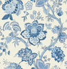 Malibu Bernadette Jacobean Wallpaper - Country Floral - French Blue