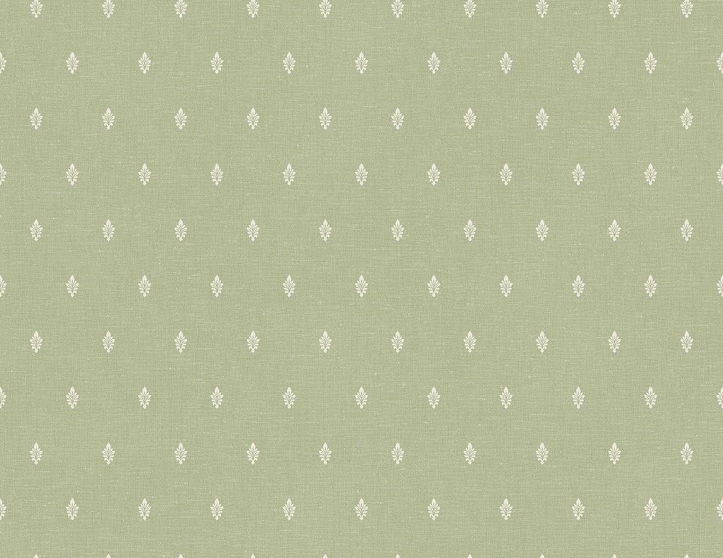 Malibu Petite Feuille Sprig Wallpaper - Country Floral - Pomme