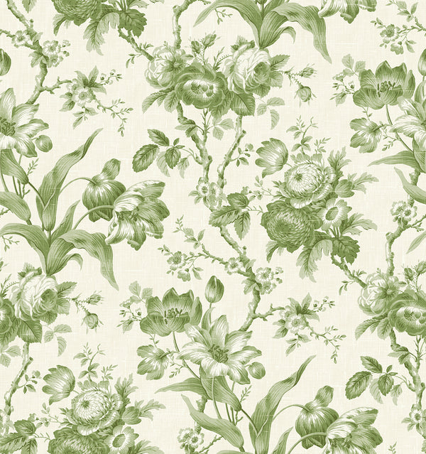 En Rose Country Floral - Pomme | Architectural Wallcoverings
