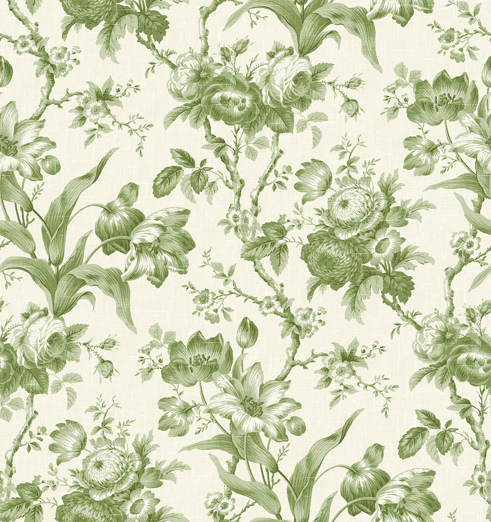Malibu En Rose Wallpaper - Country Floral - Pomme