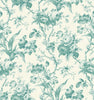 Malibu En Rose Wallpaper - Country Floral - Minty Meadow
