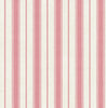 Fentucci Eliott Linen Stripe Wallpaper - Country Stripe - Cranberry