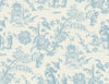 Malibu Colette Chinoiserie Wallpaper - Country Toile - Bleu Bisque