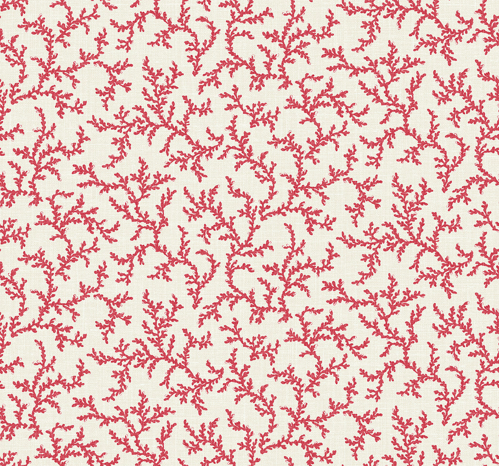 Malibu Corail Wallpaper - Country Botanical - Antique Ruby
