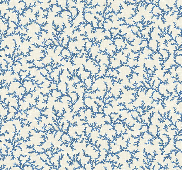 Corail Country Botanical - Denim Wash | Architectural Wallcoverings