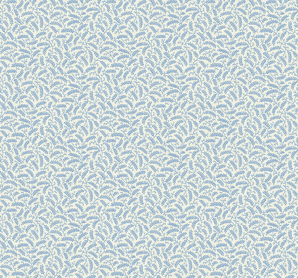Malibu Cossette Wallpaper - Country Botanical - Bleu Bisque