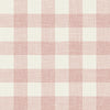 Malibu Bebe Gingham Wallpaper - Country Plaid - Rustic Rouge