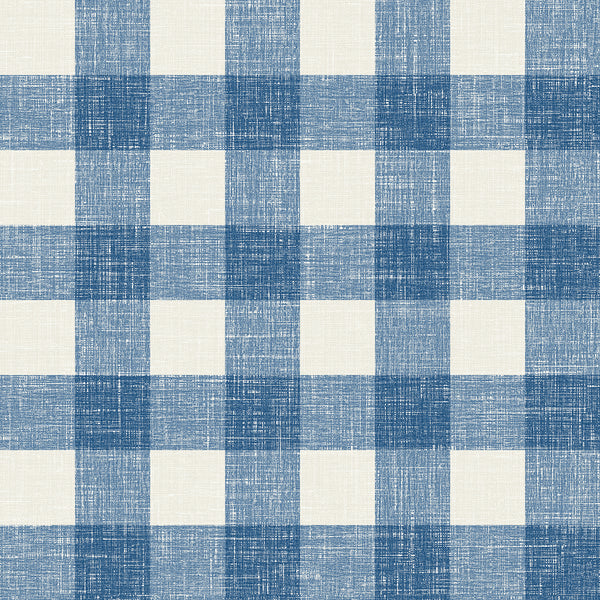 Bebe Gingham Country Plaid - Denim Wash | Architectural Wallcoverings