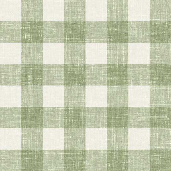 Bebe Gingham Country Plaid - Herb | Architectural Wallcoverings