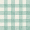 Malibu Bebe Gingham Wallpaper - Country Plaid - Minty Meadow