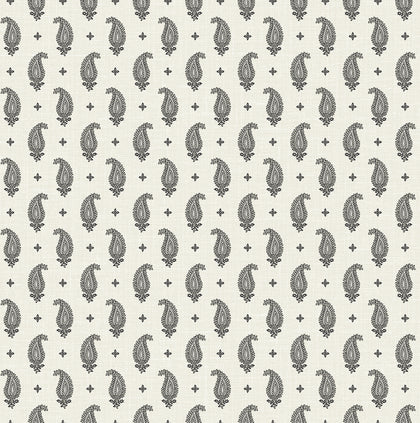 Maia Paisley Country Botanical - Poppy Seed | Architectural Wallcoverings
