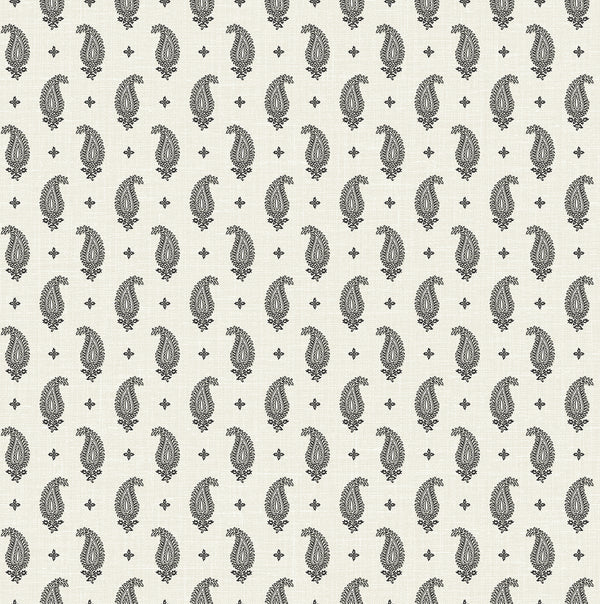 Maia Paisley Country Botanical - Poppy Seed | Architectural Wallcoverings