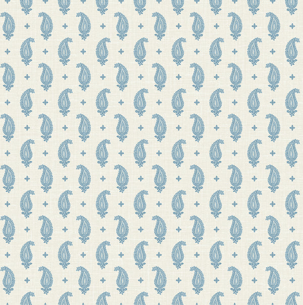 Maia Paisley Country Botanical - Bleu Bisque | Architectural Wallcoverings