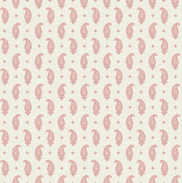 Maia Paisley Country Botanical - Rustic Rouge | Architectural Wallcoverings