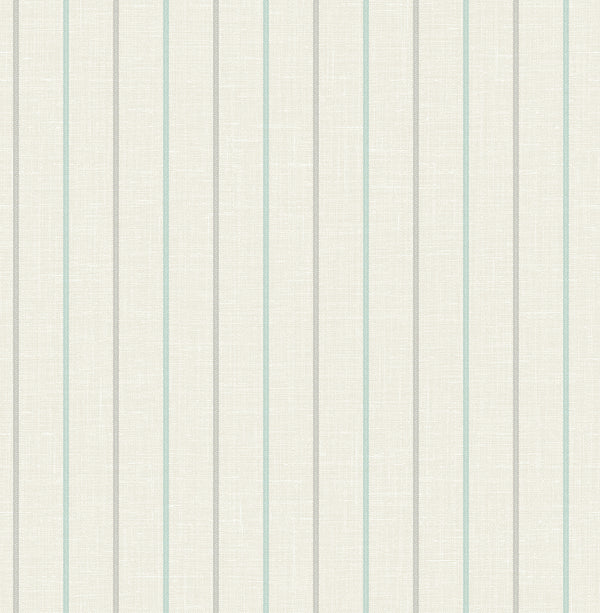 Andree Stripe Country Stripe - Summer Sky & French Blue | Architectural Wallcoverings