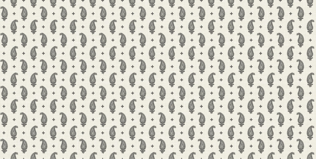 Fentucci Maia Linen Fabric - Country Botanical - Poppy Seed