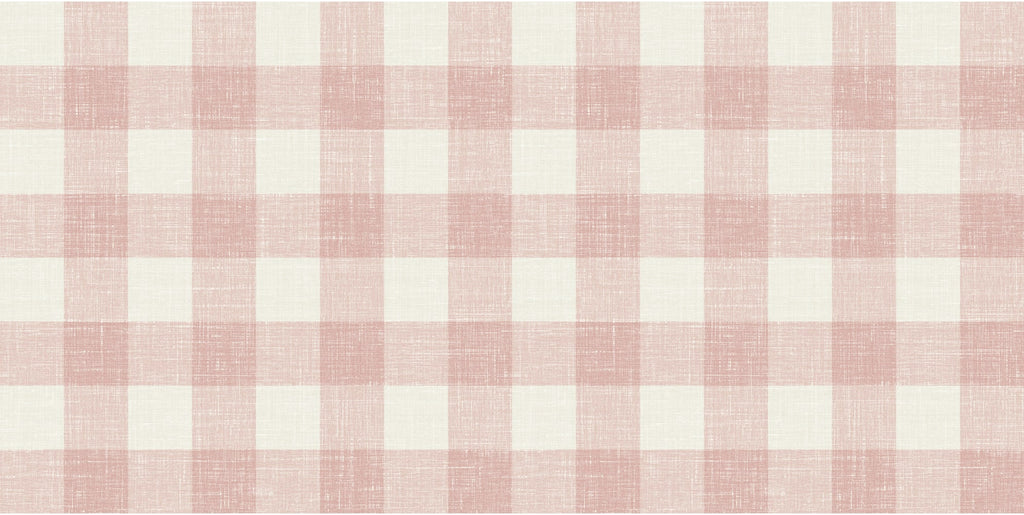 Fentucci Bebe Linen Fabric - Country Plaid - Rustic Rouge