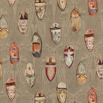 Babouches - Antique Brown By Mulberry | Mulberry Long Weekend |  Multipurpose Print