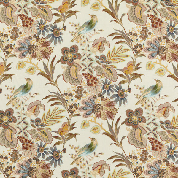 Artist Garden - Spice Red By Mulberry | Modern Country Ii |Botanical & Floral Flora & Fauna Multipurpose Print