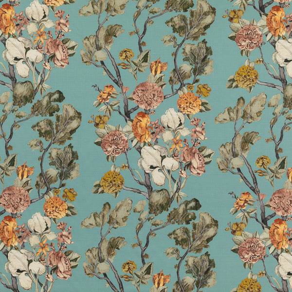 Wild Side - Teal Teal By Mulberry | Modern Country Ii |Botanical & Floral  Multipurpose Print