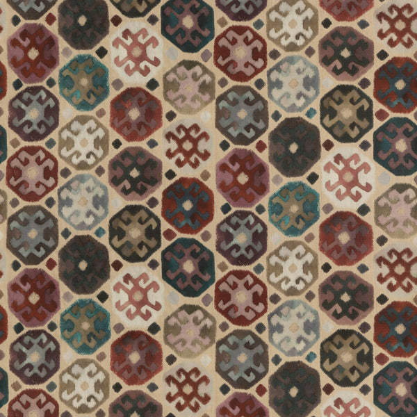 Curiosity - Plum Multi By Mulberry | Modern Country I |Global  Multipurpose Print