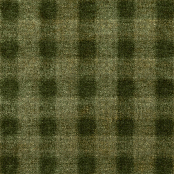 Highland Check - Emerald Emerald By Mulberry | Modern Country Velvets |Plaid / Check  Multipurpose Velvet