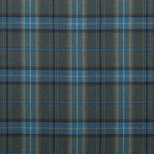 Shetland Plaid - Blue Blue By Mulberry | Bohemian Romance | Plaid / Check Multipurpose Wool