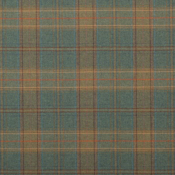 Shetland Plaid - Teal Teal By Mulberry | Bohemian Romance | Plaid / Check Multipurpose Wool