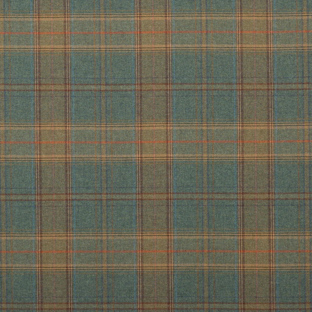Samples and Purchasing available for Shetland Plaid - Teal Teal By Mulberry | Bohemian Romance | Plaid / Check Multipurpose Wool at Designer Wallcoverings and Fabrics