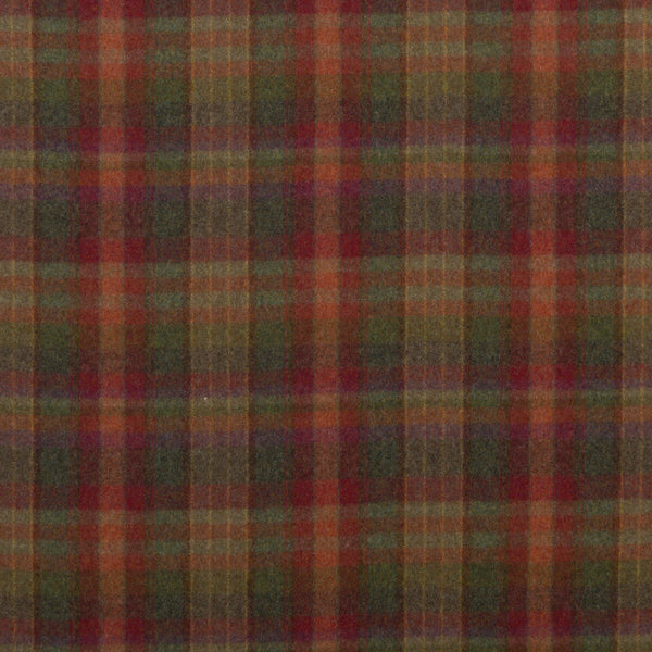 Country Plaid - Red/Lovat/Heather Red By Mulberry | Bohemian Romance |Plaid / Check  Upholstery