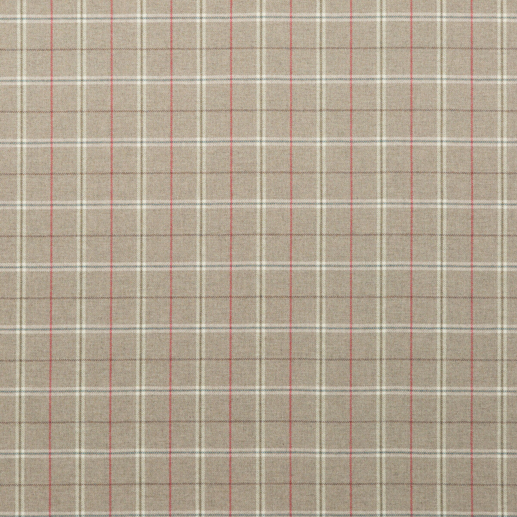 Samples and Purchasing available for Islay - Stone Grey By Mulberry | Bohemian Romance |Plaid / Check  Upholstery  at Designer Wallcoverings and Fabrics